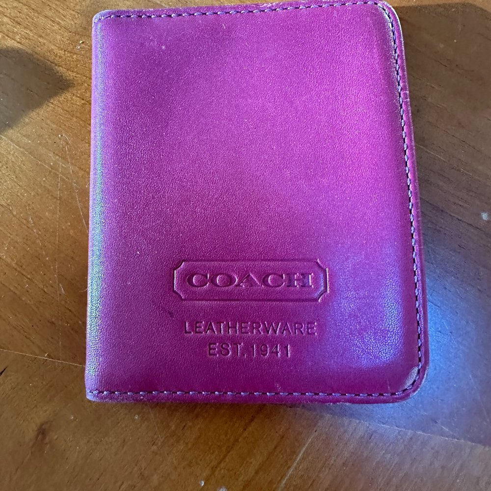 Coach card holder or pictures